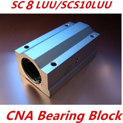 NEW 2 pcs SC8LUU SCS8LUU 8mm Linear Ball Bearing Block CNC Router pillow for XYZ