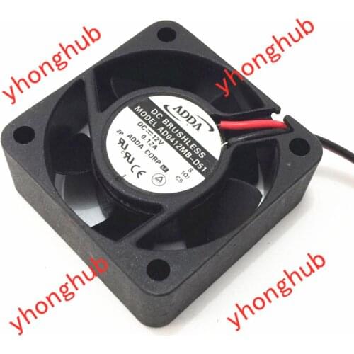 ADDA AD0412MB-D51 Server Cooling Fan DC 12V 0.12A 40x40x15mm 2-wire
