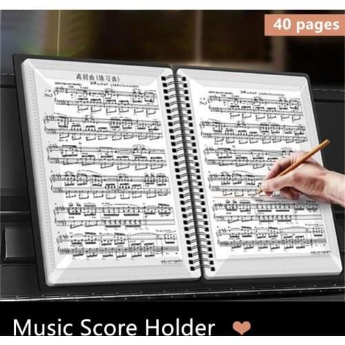 A4 Size Music Score Paper Sheet Note Document File Organizer Storage Folder Holder Case 20 Pages Home Office Stationery
