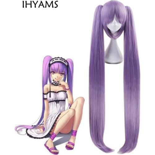 110cm Fate/Grand Order Sthenno Euryale Medusa Wig Cosplay Costume Wigs Women Long Heat Resistant Synthetic Hair Wigs + Wig Cap
