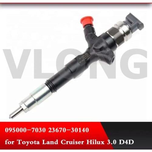 Common rail fuel injector 095000-6760, 095000-6761, 23670-30140 095000-7030, 095000-7031 for Toyota Land Cruiser Hilux 3.0 D4D