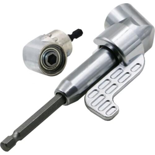 Professional 105 Degree Adjustable Right Angle Drilling Corner Screwdriver Quick Change Extension Hex Shank 1/4" Hex Socket tool