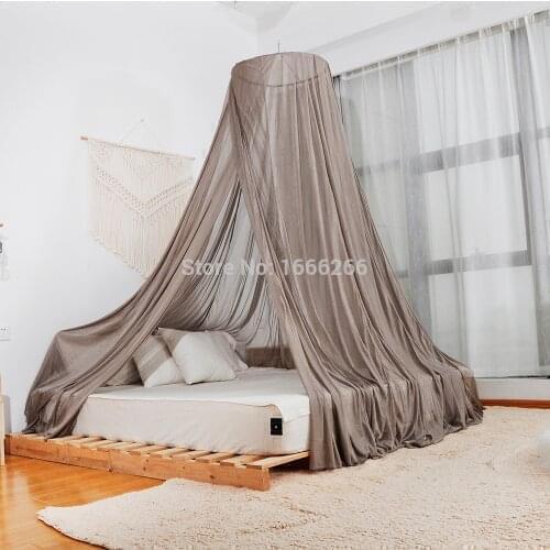 High shielding 40-50DB 100% silver fiber bed canopy emf protection mosquito net with earthing cable
