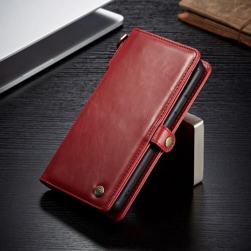 Luxury Genuine Leather Flip Retro Case For IPhone 6 6S 8 7 Plus XS XR Max 11 Pro Max Magnet Wallet Back Cover Multifunction Case