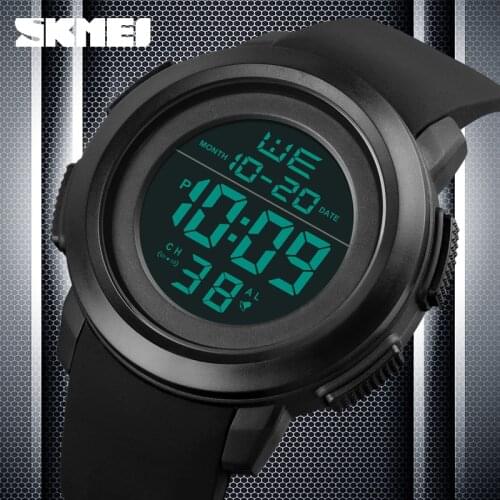 SKMEI Fashion Digital Watch Luxury Brand Wristwatch 50M Waterrpoof Military Watches Man Led Light Display Clock Gift
