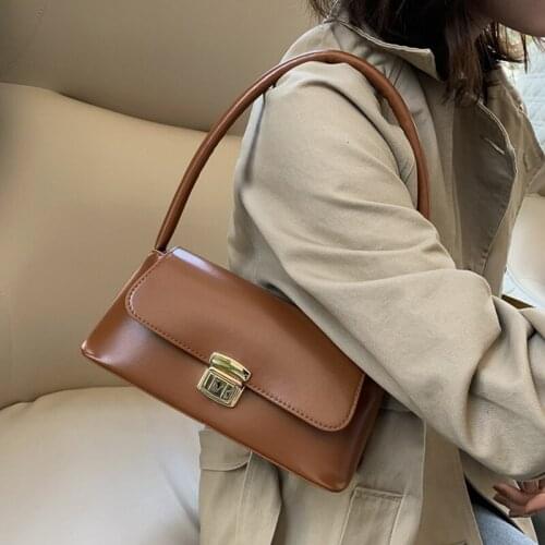 Bolsa Feminina Women Shoulder Bag Pu Leather Vintage Solid Color For Mobile Phone Keys Party Сумка Женская Сумка Через Плечо