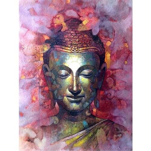 Buddha Religion Pre-Printed 11CT Cross-Stitch DIY Embroidery Complete Kit DMC Threads Needlework Knitting Hobby Jewelry