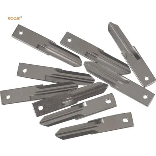 RIOOAK New 10pcs VAC102 Car Remote Key Blade Key Blank for Renault Megan Modus Clio Modus Kangoo Logan Sandero Duster Car Alarm