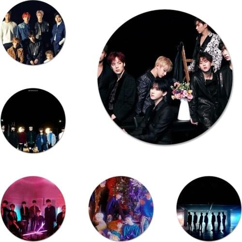 MONSTA X Icons Pins Badge Decoration Brooches Metal Badges For Backpack Decoration 58mm