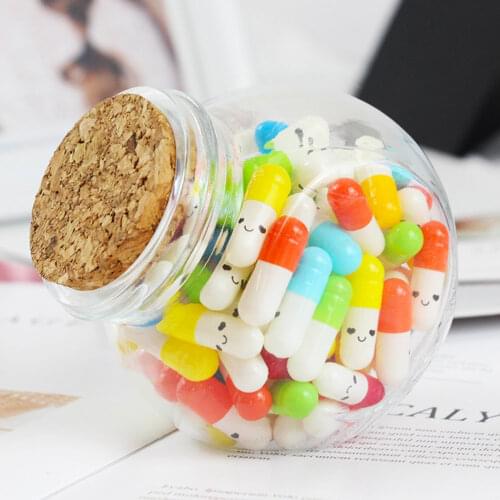1 Set of Letter Paper Wishing Bottle Delicate Creative Capsule Shaped Paper Notes Drift Bottle Novelty Birthday Gifts