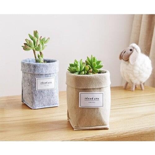 1PC Plant Grow Bag New Home Decorations Desktop Flower Basket Fleshy Pot Thicken Garden Pot Garden Supplies