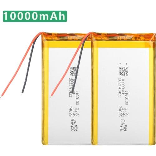 3.7V 10000 mAh 1160100 Batterie Li-po Rechargeable Batteries For Tablet PC Power Bank MP4 Remplacement battery