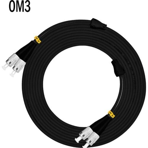 492ft Outdoor Armored 150Meters Duplex FC/PC-FC/PC 50/125 OM3 Multimode 10GB Fiber Optic Cable Patch Cord Jumper FC to FC