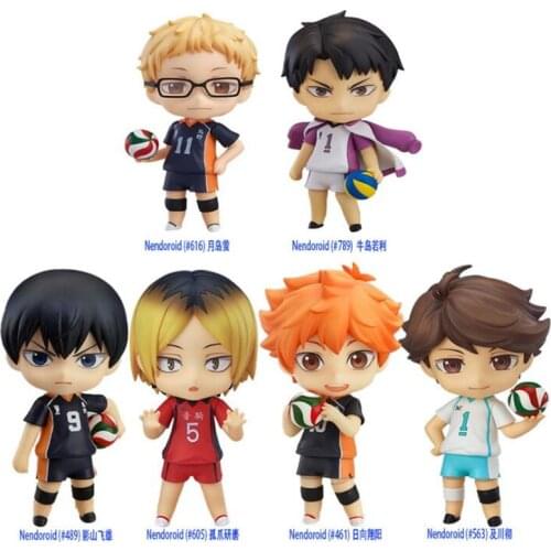 Anime Figure Haikyuu Hinata Shoyo Kageyama Tobio Oikawa Tooru Kozume Kenma Cute Action Sport Kids Toys Doll