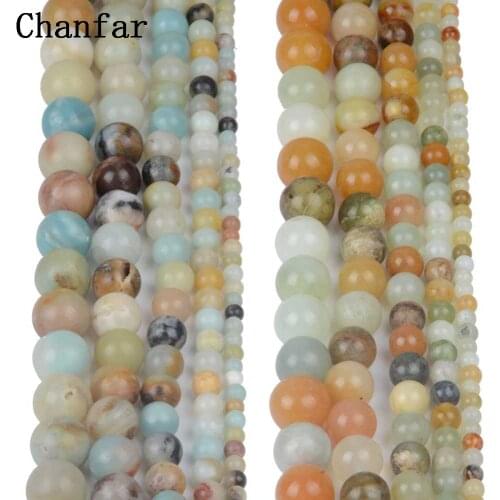 Flower Show Amazonite Beads Women Jewelry DIY Fashion Making Beads 4 6 8 10 12mm