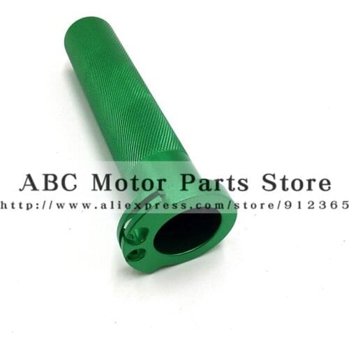 CNC Alloy Billet Twister Throttle Tube Fit KLX KTM CRF KXF 4-stroke 250 Off Road Motorcross Racing Dirt Bike Parts Green