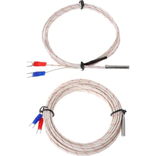 Thermocouple Temperature Controller Sensor 0-600C K Type Wire 1M 5M Probe 5x30mm