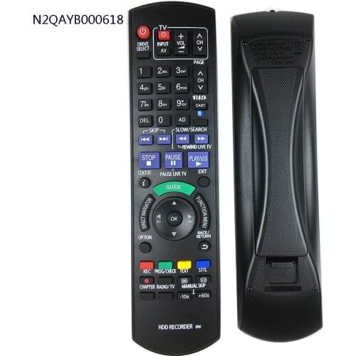 For Panasonic N2QAYB000618 Genuine HDD DVD IR6 Recorder Remote Control DMR-HW100 DMR-HW100EBK