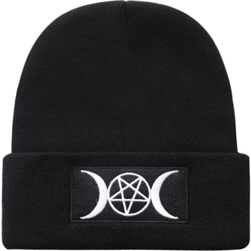 GOTH Warm Knitted Hat Cotton Winter ski Beanie Cartoons Knit hat Skullies & Beanies Unisex fashion outdoor Casual hats