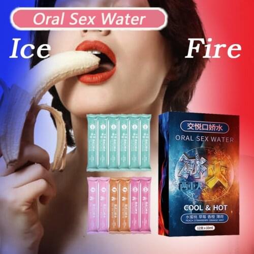 8 Piece Edible Flavor Water Based Blowjob Water Sex Anal Oral Gel Sex Lube Peach/Strawberry/Cherry/Orange For Couple Adult