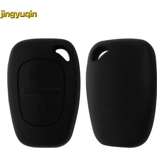Jingyuqin 5pieces/lot New 2 Buttons Remote Car-styling Key Cover FOB Shell Case For Opel Vivaro Movano Renault Traffic Kangoo