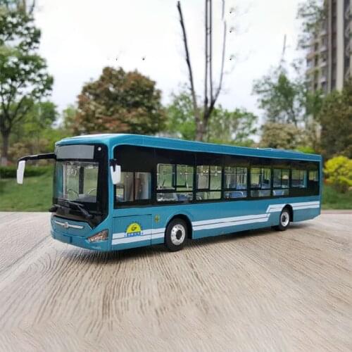 Diecast 1:42 Scale Zhongtong Bus Electric Jinan LCK6126 Model Collection Souvenir Ornaments Display Toys Gift