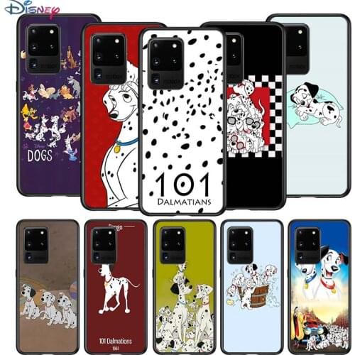 101 Dalmatians Dog for Samsung S20 FE Ultra Plus A91 A81 A71 A51 A41 A31 A21S A72 A52 A42 A02S Soft Black Phone Case