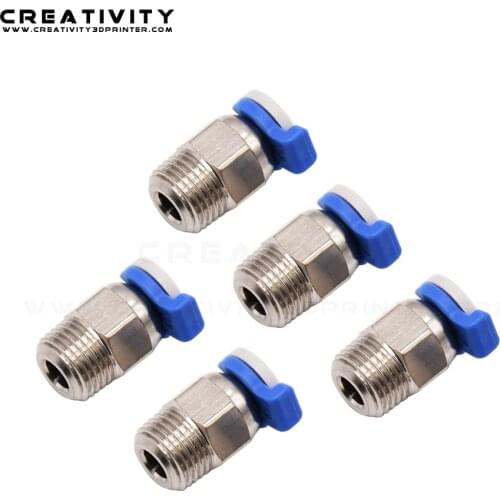 5/10 PCS Pneumatic Connectors PC4-01 For V6 CR10 J-head MK8 1.75mm PTFE Tube 3D Printer Parts Quick Coupler Fittings Hotend Part