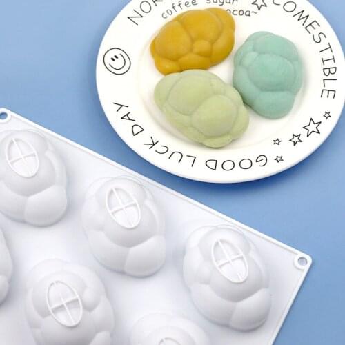 6 Even Bubble Clouds Silicone Mousse Cake Mold Hand Sandwich Bread Mold XG1008