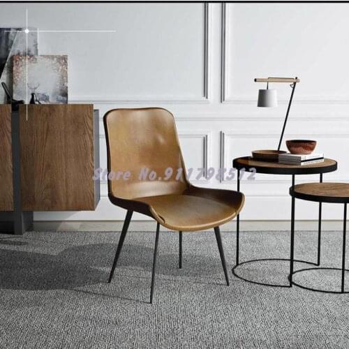 Nordic restaurant chair dining chair modern minimalist household light luxury back dining chair makeup chair net red ins chair