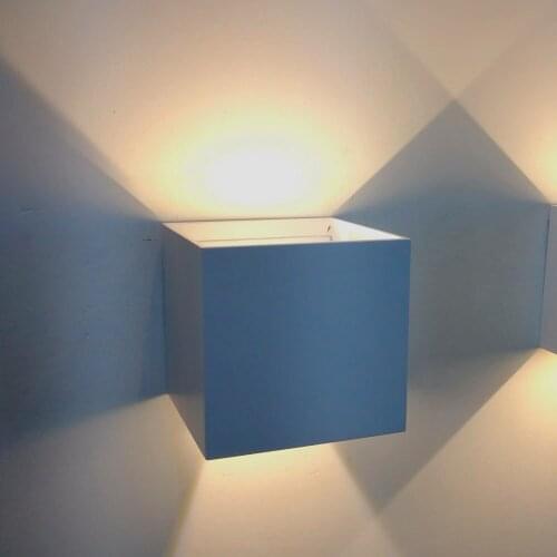 Modern waterproof adjustable 6w 10w outdoor wall lighting exterior led wall light box for hotel porch lights background lamp