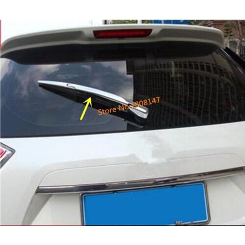 Styling ABS Chrome Rear Back Glass Wiper Nozzle Frame Trim Tail Window Trim For Nissan X-Trail Xtrail T32/Rogue 2014 2015 2016