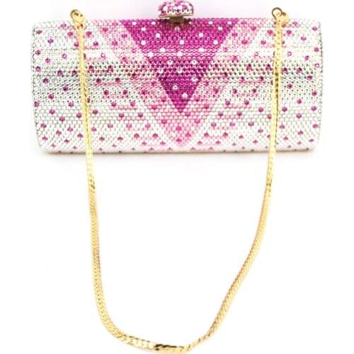 Stylish Graceful Lady Lips Luxury Diamante Crystal Rhinestone Evening Clutch bags Purse Colourful Crystal Bag Handbag 88342