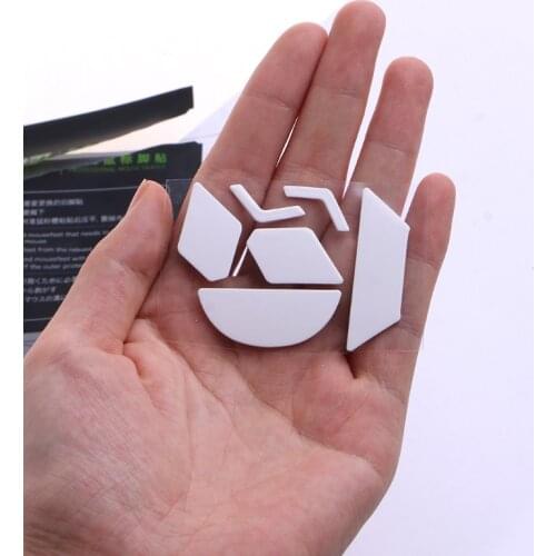 1Set Mouse Skates Glide Feet Pads Mouse Feet Sticker for logitech G900 Mouse White Rounded Curved Edges Mouse Feet