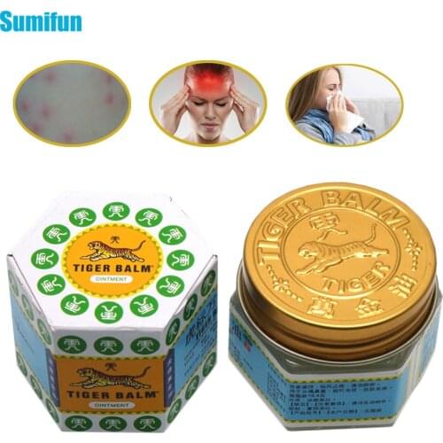 1Pcs White Tiger Balm Ointment Insect Bite Muscle Headache Pain Relief Arthritis Joint Body Pain Chinese Herbal Essential Oil