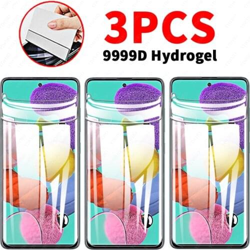 3PCS Hydrogel Film for Samsung A51 Screen Protective Soft Film on for Samsung Galaxy A51 4G 5G Samsunga51 Not Tempered Glass