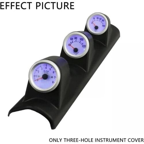 Car Modified Three-hole Instrument Cover, Instrument Bracket, 52MM Car Modified Instrument Base