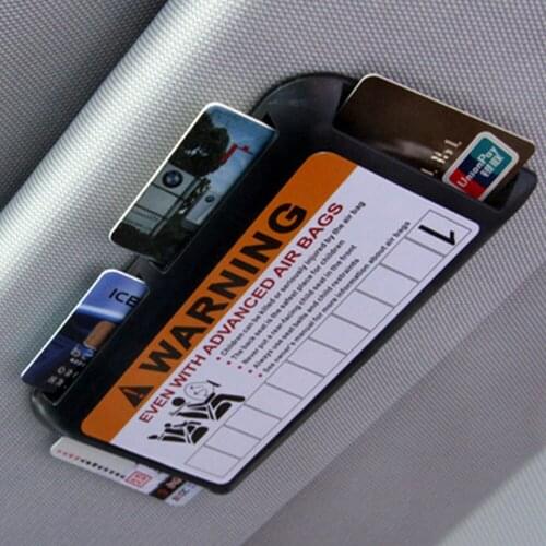 Car Sun Visor Bill Pen Car Parking Card Holder High-speed IC Card Clip Temporary Parking Phone Number Car Accessories