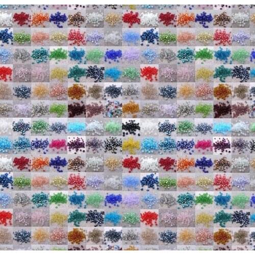 Erg34esale Mixed color 1600pcs/lot 4mm 6mm 8mm Bicone Faceted loose Glass Beads Colored Mix crystal