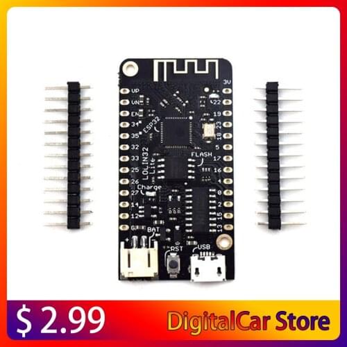 For LOLIN32 Wifi Wireless Development Board Antenna Micro USB Card Lithium Battery Interface ESP32 ESP-32 REV1 CH340 CH340G