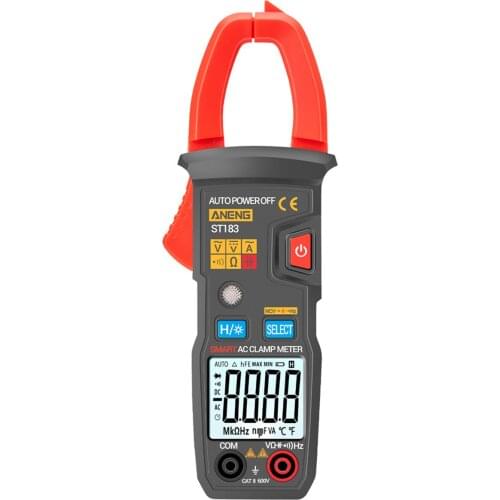 Digital Clamp Meter 6000 Counts AC Current DC/AC Voltage Capacitance Tester True RMS Multimeter With LCD Display