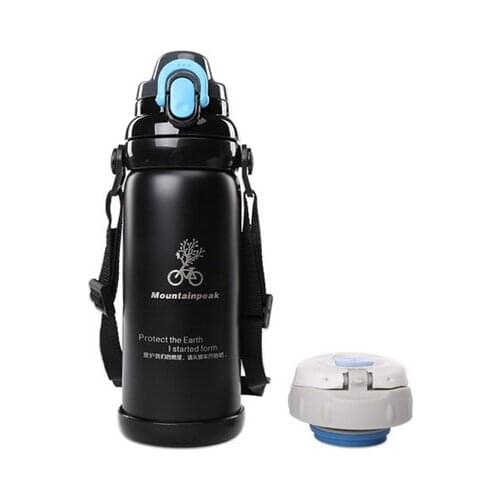 Mountainpeak kettle stainless steel mug sport bike riding send cold 800ml bottle cages