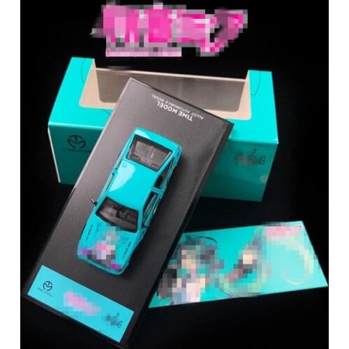 1:64 1:32 Toyota AE86 Miku Souvenir Edition Trueno Toyota Levin Simulation Model Diecast Car Metal Toys Vehicles Scene Display