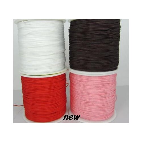 Dt53lor black mixed 1 5mm nylon 160M/175yards/lot Chinese knot tread cord String Nylon Rope crystal