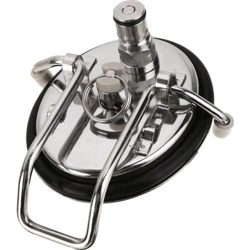 Professional Beer Making Carbonation Lid Kit Cornelius Style HomeBrew Keg Lid With 0.5 Micron Diffusion Stone DIY Beer Supplies