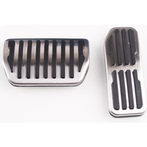 Stainless steel 2pcs No Drilling Gas Brake Foot Pedals For Jaguar XFL2016 2017 For F-Pace 2016 2017 For XEL 2016 2017