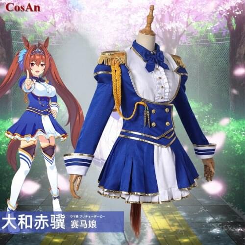 New Game Umamusume:Pretty Derby Daiwa Scarlet Cosplay Costume Blue Battle Uniform Femlae Party Role Play Clothing XS-XXL