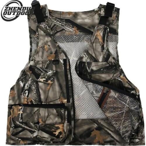Outdoor Hunting Versatile Camuflage Men CS Cotton Camouflage Tactical Vest Training Clothes Field Equipment Hunting Jacket