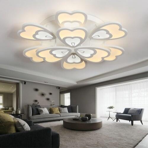Farmhouse Deco Bedroom Drawing Living Room Home Lighting Peacock Led Ceiling Light Lamp Fixtures Dimmable With Remote Control
