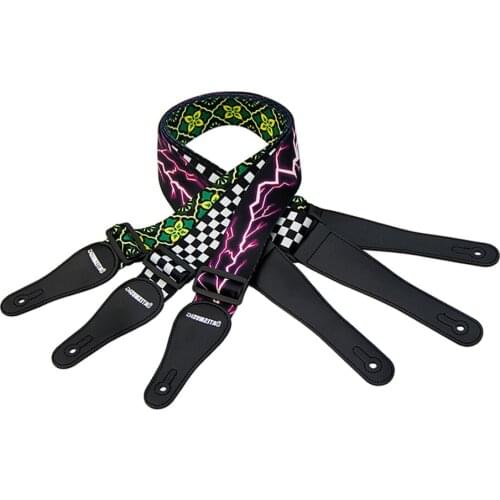 Chic Style Polyester Electric Bass Guitar Belt Acoustic Folk Guitar Strap Bass Guitar Accessories